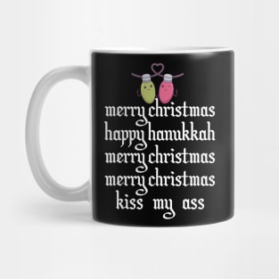 Kiss my Ass Merry Christmas Mug